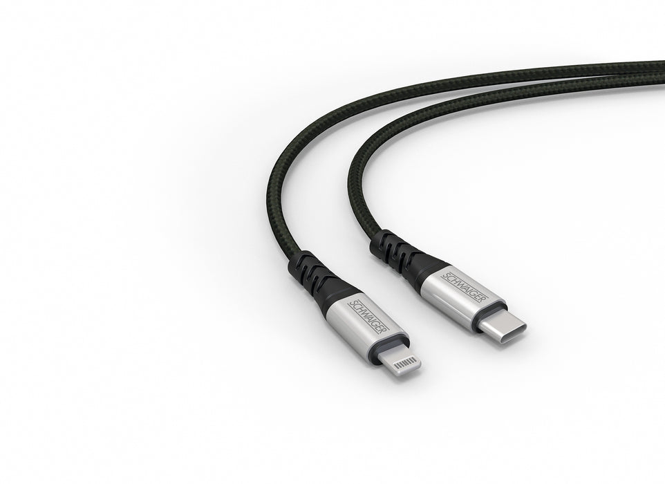 USB-C auf USB-C/Lightning Kabel extrem reißfest 1,2 m