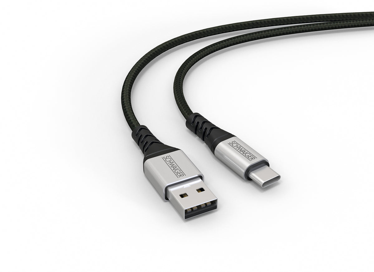USB-C auf USB-A Kabel extrem reißfest 1,2 m