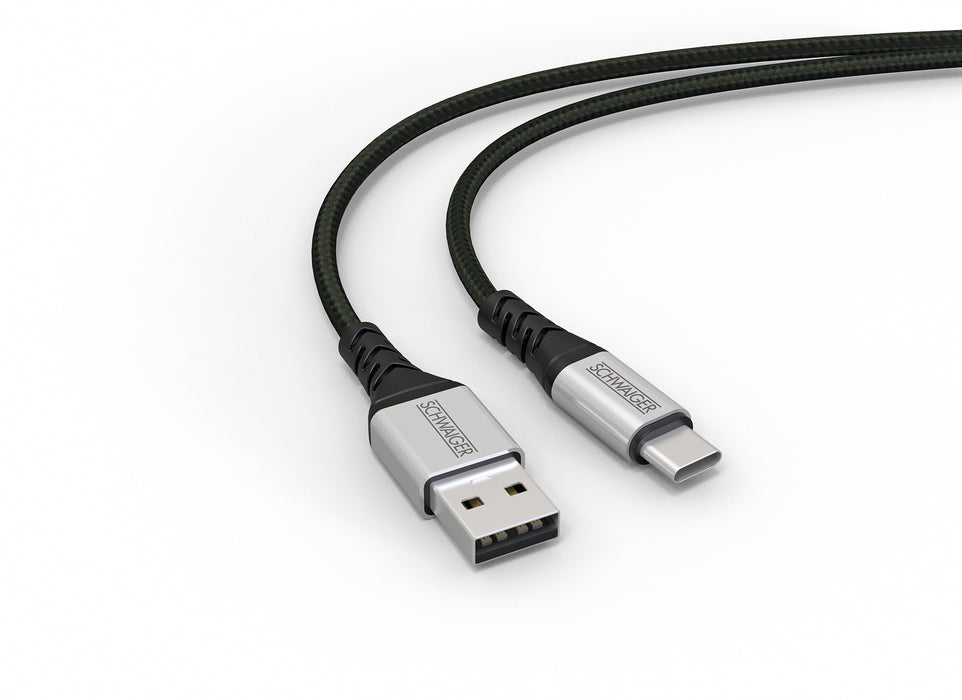 USB-C auf USB-A Kabel extrem reißfest 1,2 m