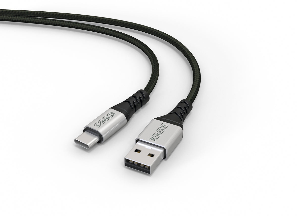 USB-C auf USB-A Kabel extrem reißfest 1,2 m