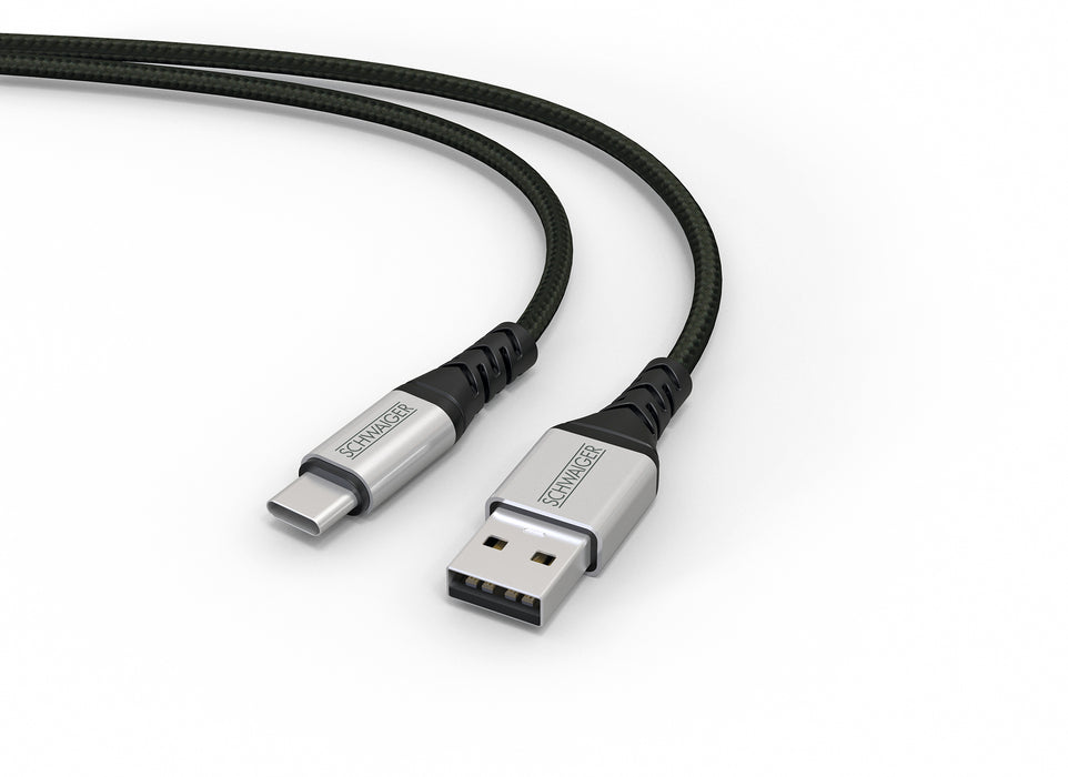 USB-C auf USB-A Kabel extrem reißfest 1,2 m