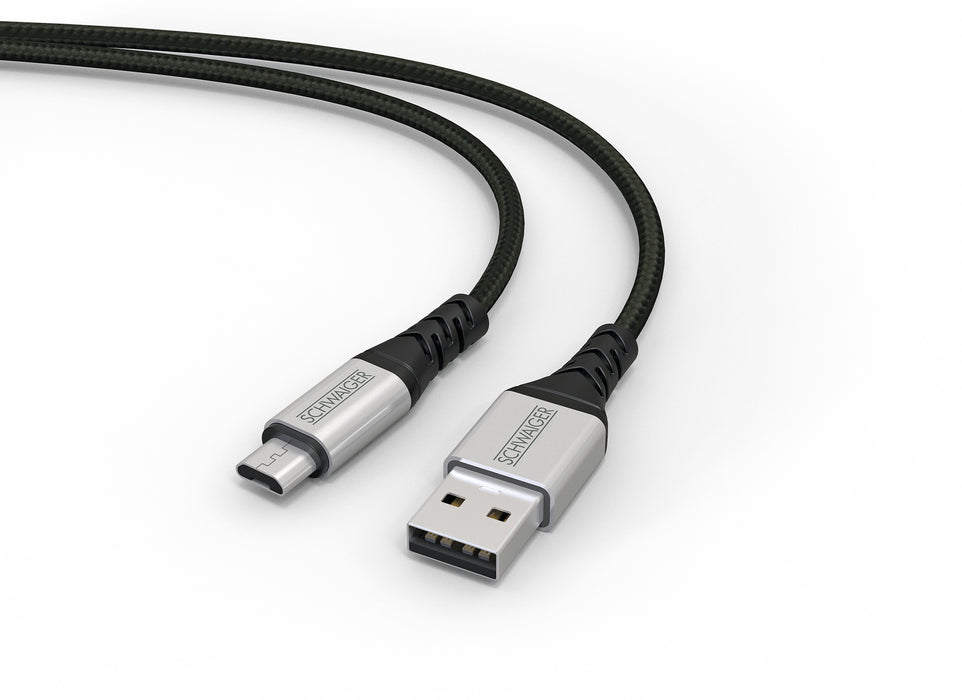 Micro-USB auf USB-A Kabel extrem reißfest 1,2 m