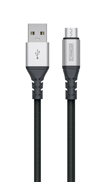 Micro-USB auf USB-A Kabel extrem reißfest 1,2 m