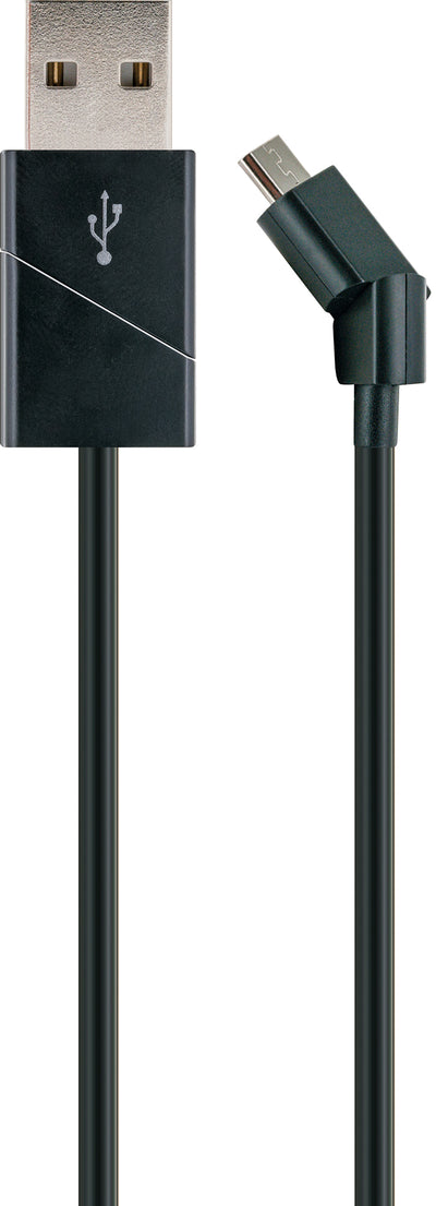 Micro USB sync & charging cable, rotatable