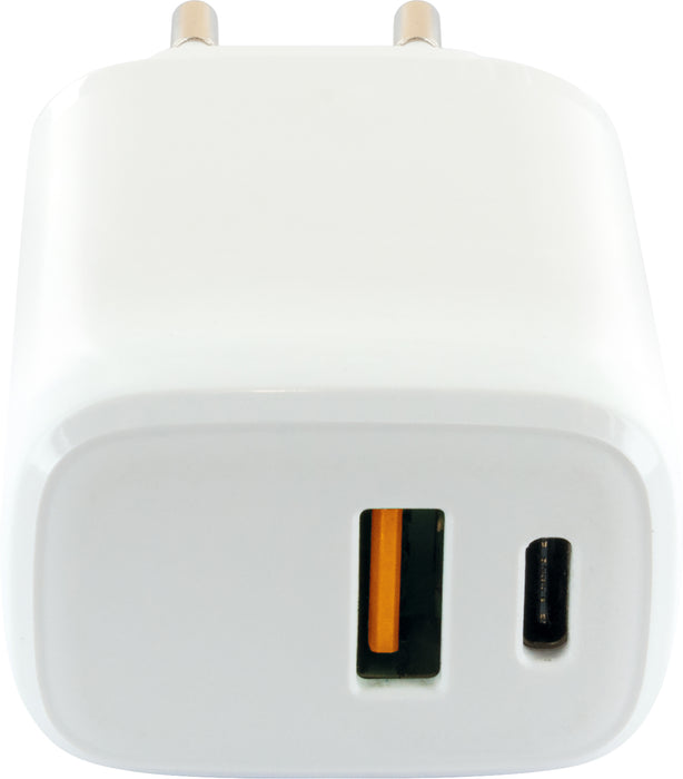 Schnell-Ladegerät USB-C + USB-A