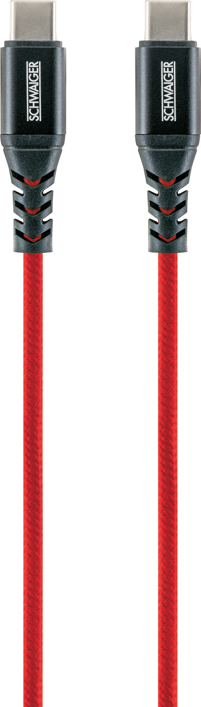 USB-C auf USB-C Kabel rot/grün/blau 1,2 m