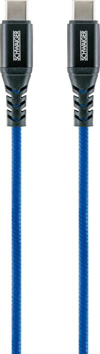 USB-C auf USB-C Kabel rot/grün/blau 1,2 m