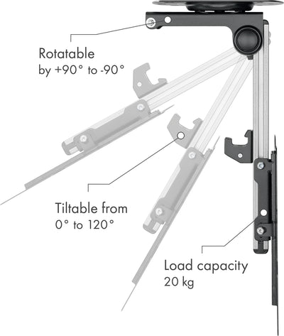 TV ceiling and sloping ceiling bracket "MOTION 7"