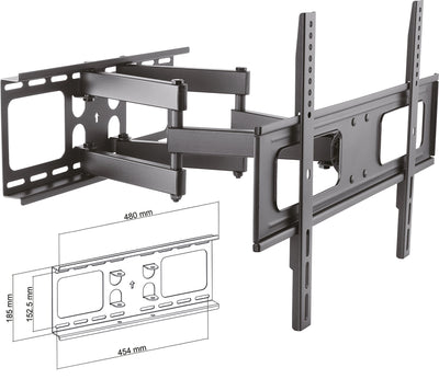 TV Wandhalter 37 - 86 Zoll mit doppeltem Schenkarm