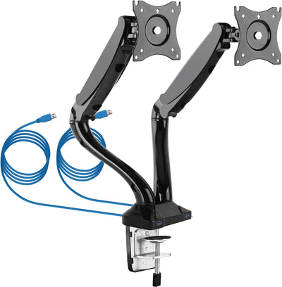 Monitor desk mount tiltable, swivelling, rotatable, up to 6kg per support arm / 29" (VESA 100x100)