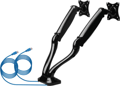 Monitor desk mount tiltable, swivelling, rotatable, up to 6kg per support arm / 29" (VESA 100x100)