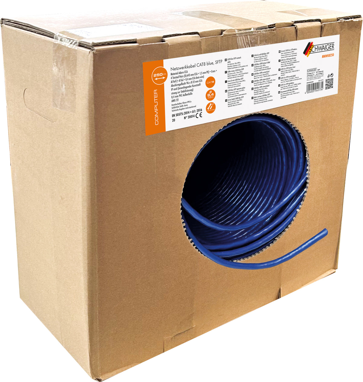 Netzwerkkabel CAT8 blue 100 - 250 m