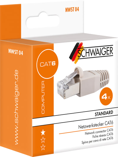 CAT 6 Netzwerkstecker 4/10 Stück