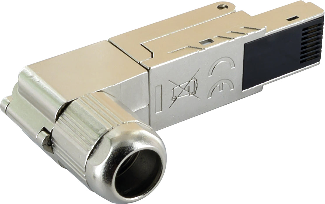 Netzwerkstecker CAT6A gewinkelt