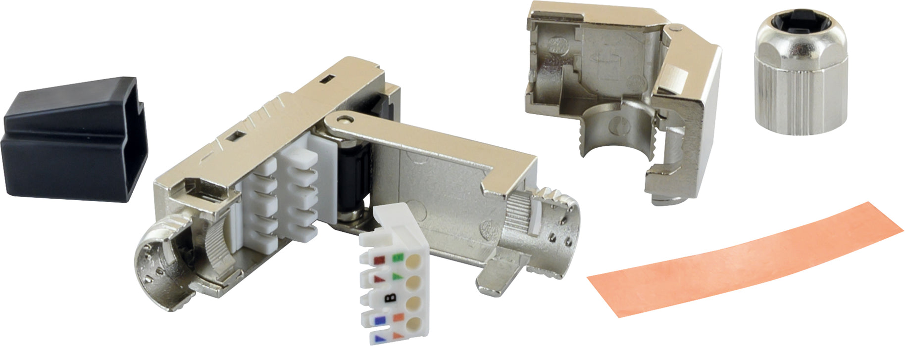 Netzwerkstecker CAT8.1 gewinkelt