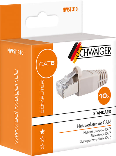 CAT 6 Netzwerkstecker 4/10 Stück