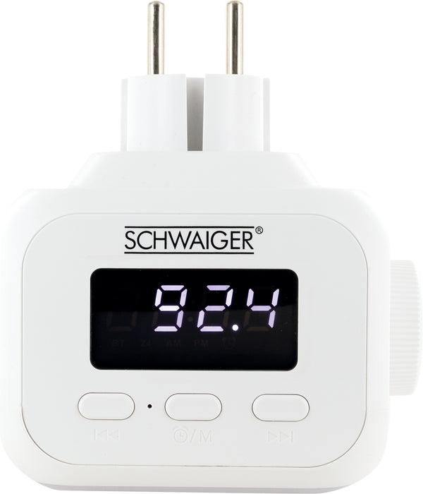 Steckdosenradio mit Lichtsensor und Beleuchtung