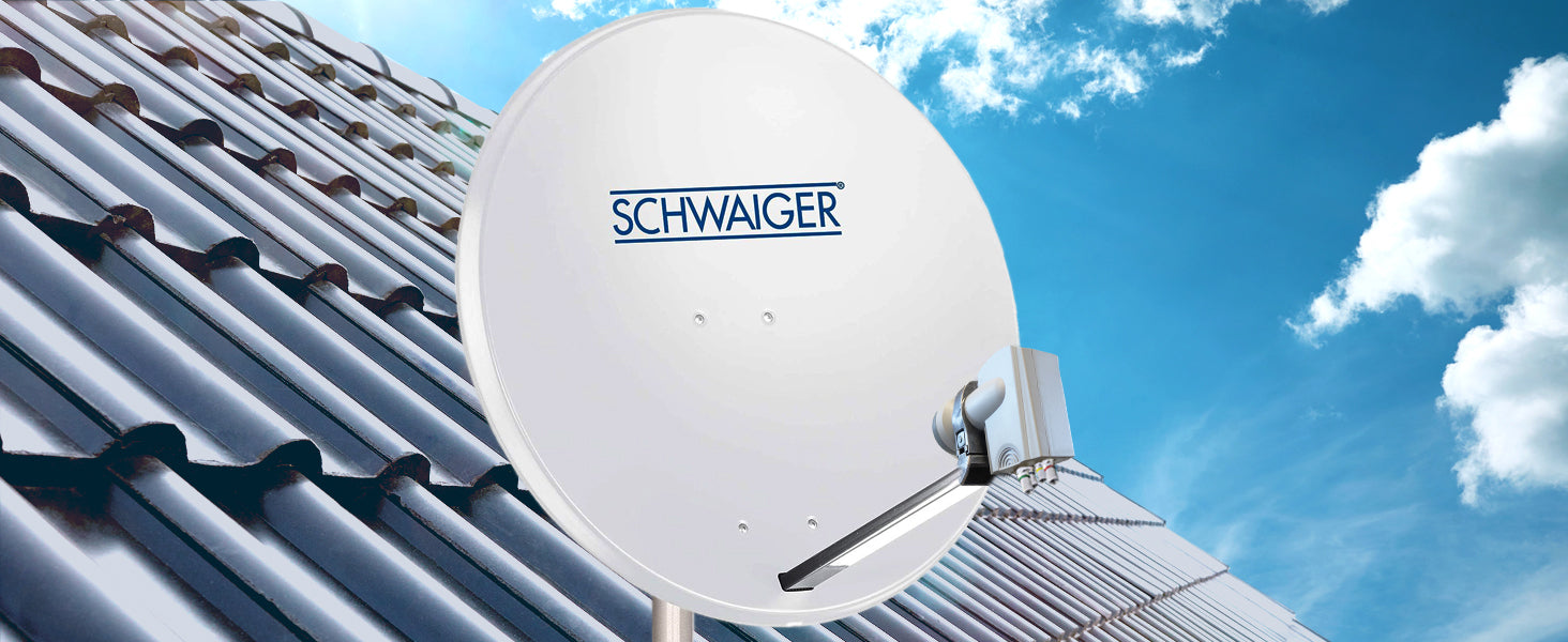 Satellitenanlage Set Hellgrau Aluminium 88 cm