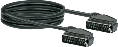 SCART Anschlusskabel Ø 6,8 mm 1,5/2 m schwarz