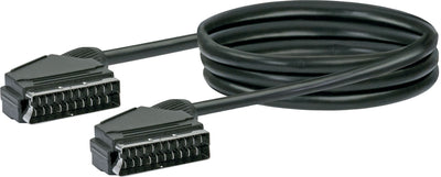 SCART Anschlusskabel Ø 6,8 mm 1,5/2 m schwarz
