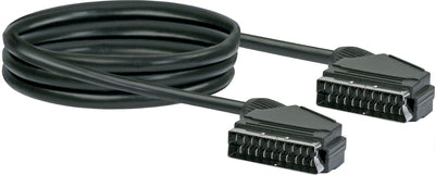 SCART Anschlusskabel Ø 6,8 mm 1,5/2 m schwarz