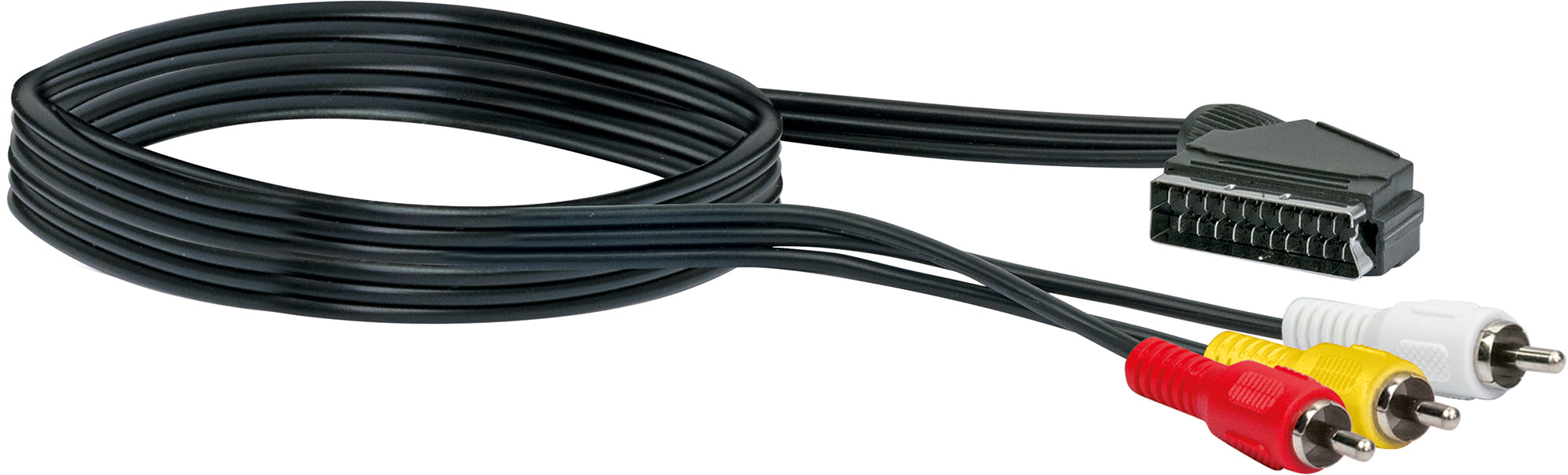 SCART/CINCH Adapterkabel 1,5 m schwarz