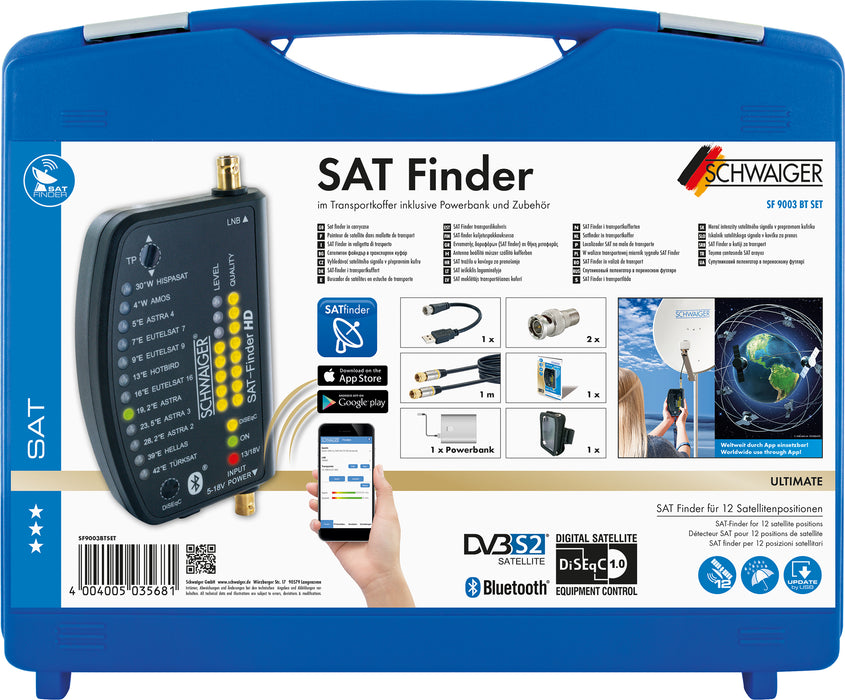 Sat Finder HD Set im Transportkoffer