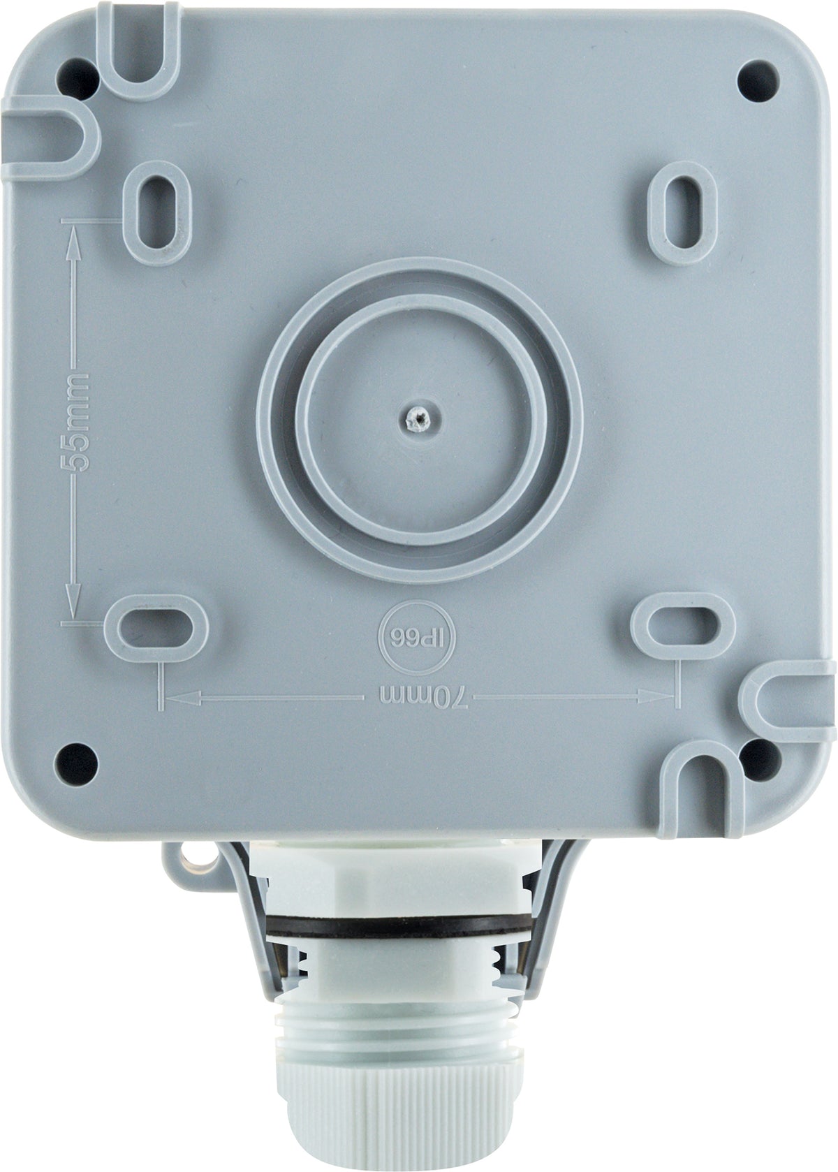 Außensteckdose für Winkelstecker
