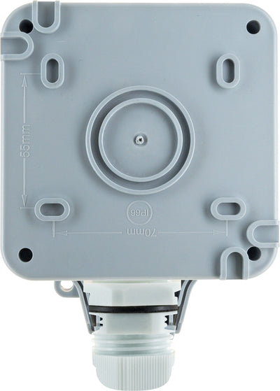 Außensteckdose für Winkelstecker
