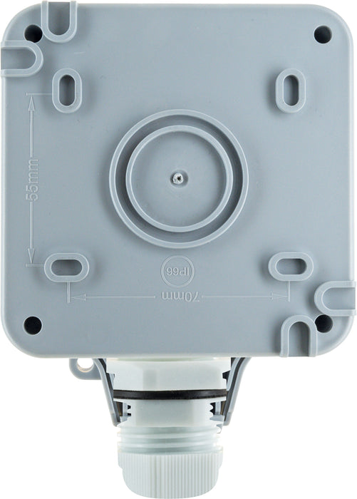 Außensteckdose für Winkelstecker