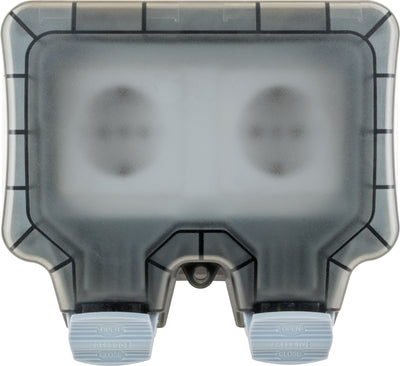 Außensteckdose für Winkelstecker 2-fach
