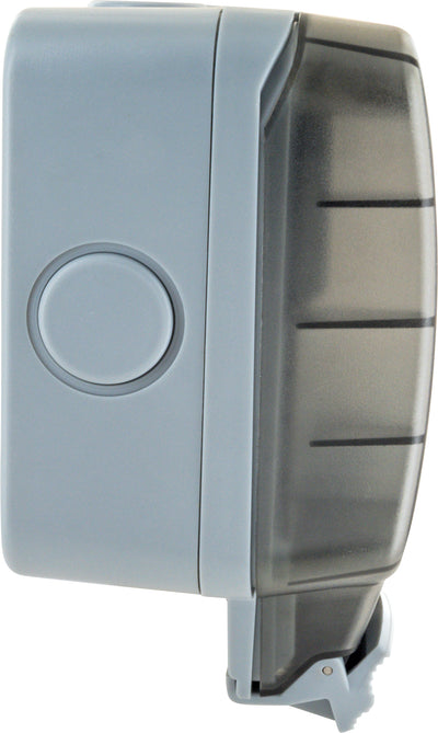 Außensteckdose für Winkelstecker 2-fach