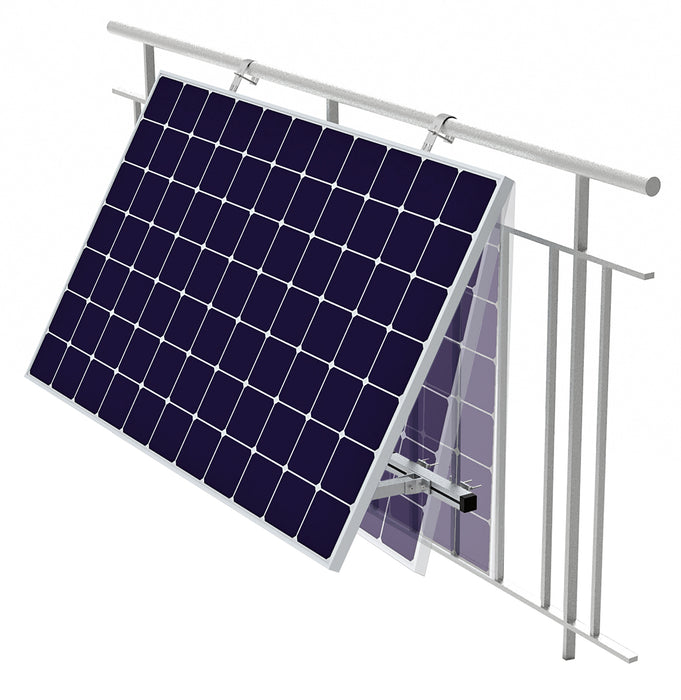 Geländerhalterung für Solarmodul silber