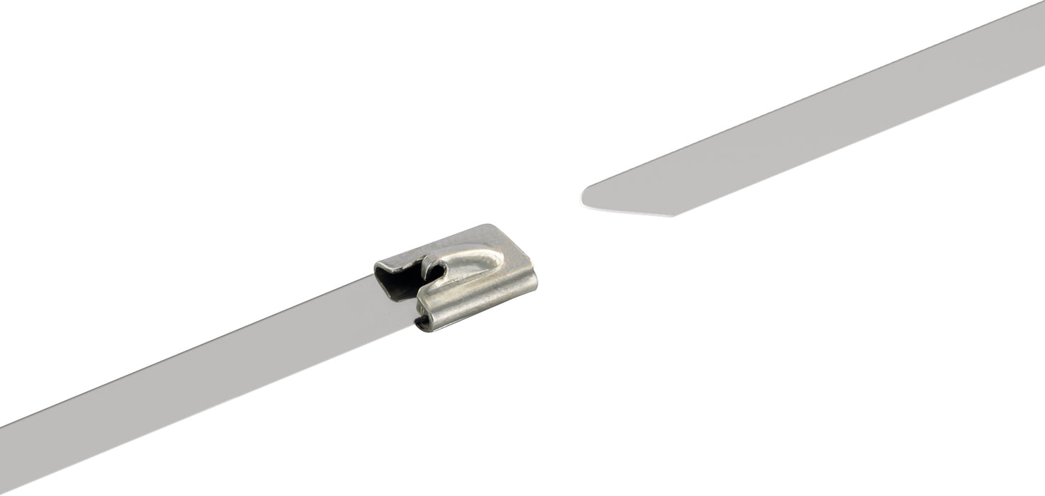 10er-Set Edelstahlkabelbinder, 25 cm