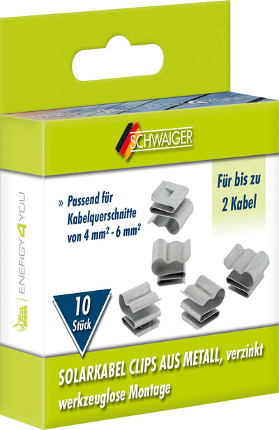 Solarkabel Clip 10er Set