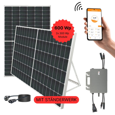 SONDERPOSTEN Balkonkraftwerk 600 Wp (nur Abholung)