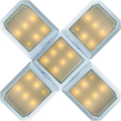 Solar-Hängeleuchte klappbar mit Haken Schwarz/Weiß