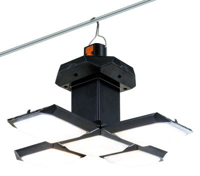 Solar-Hängeleuchte klappbar mit Haken Schwarz/Weiß