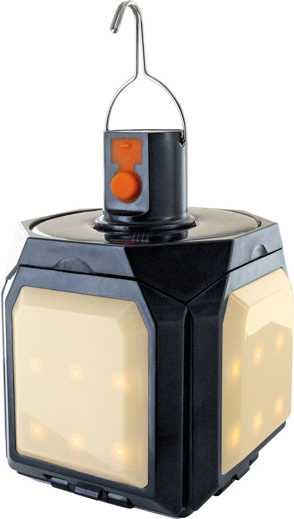 Solar-Hängeleuchte klappbar mit Haken Schwarz/Weiß
