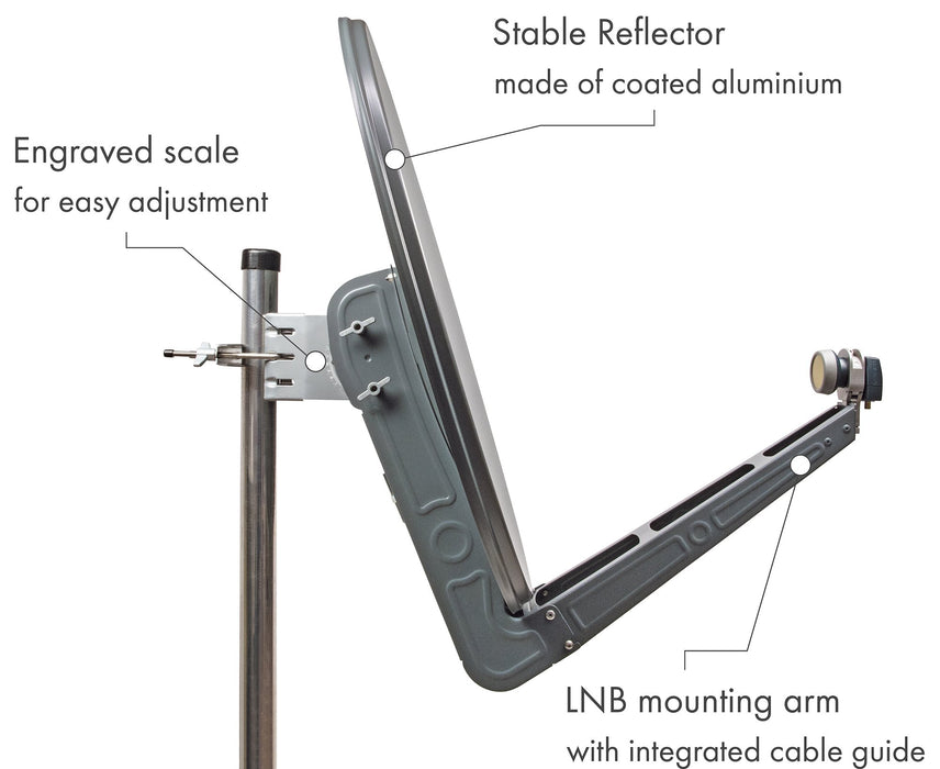 Aluminum offset antenna (75 cm)