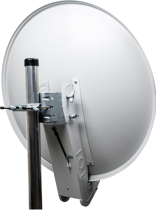 Satellitenanlage Set Hellgrau Aluminium 75 cm