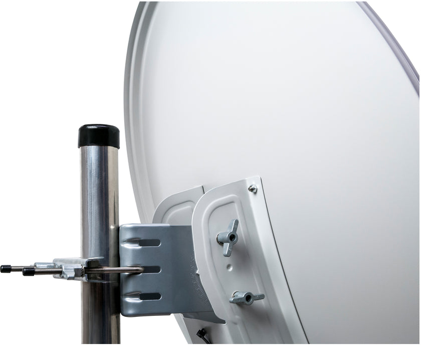 Satellitenanlage Set Hellgrau Aluminium 75 cm