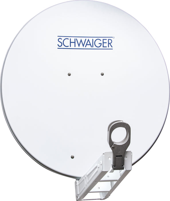Satellitenanlage Set Hellgrau Aluminium 75 cm