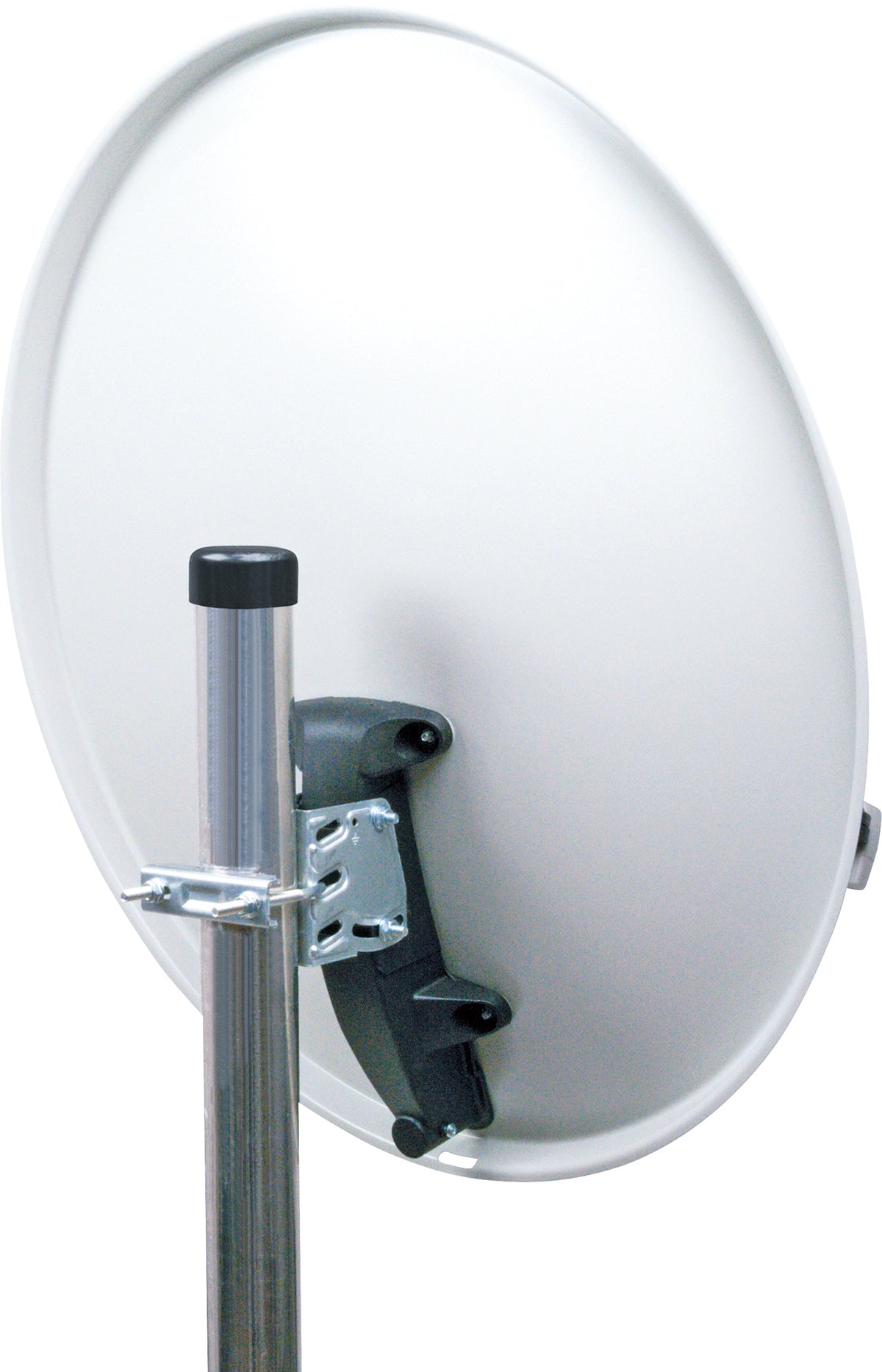 Satellitenschüssel Stahl Hellgrau/Rot/Anthrazit 55 cm