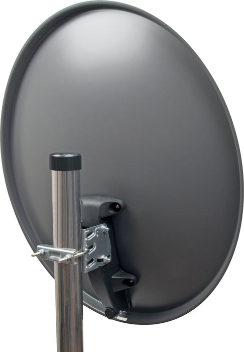 Stahl Satellitenschüssel 60 cm anthrazit