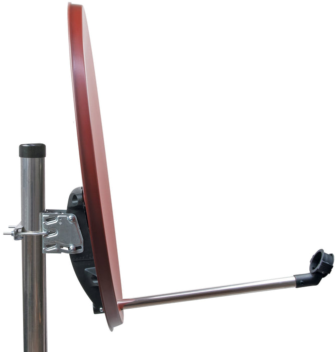Stahl Satellitenschüssel 60 cm ziegelrot