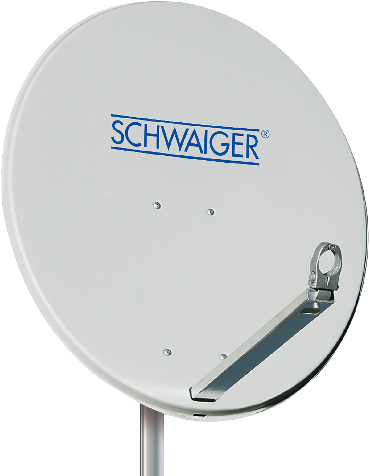Aluminium Satellitenschüssel 60 cm Hellgrau/Rot/Anthrazit