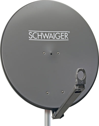 Aluminium Satellitenschüssel 80 cm vormontiert anthrazit