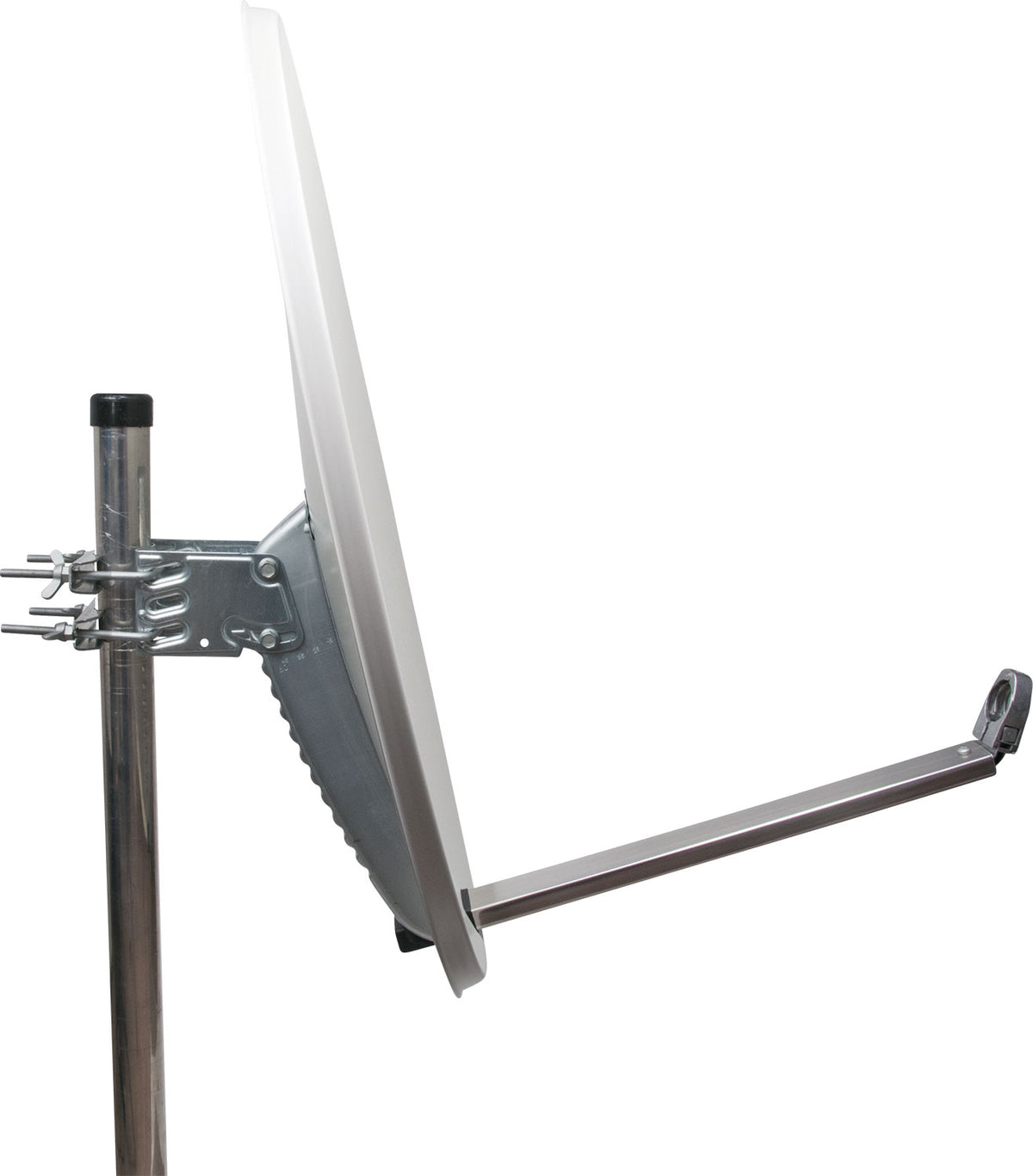 Satellitenschüssel Aluminium Hellgrau/Rot/Anthrazit 75 cm