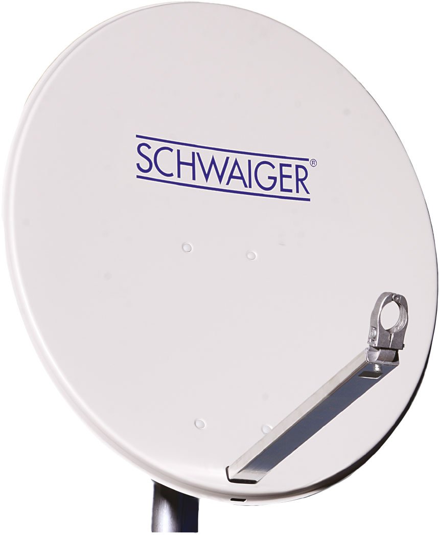 Satellitenschüssel Aluminium Hellgrau/Rot/Anthrazit 75 cm